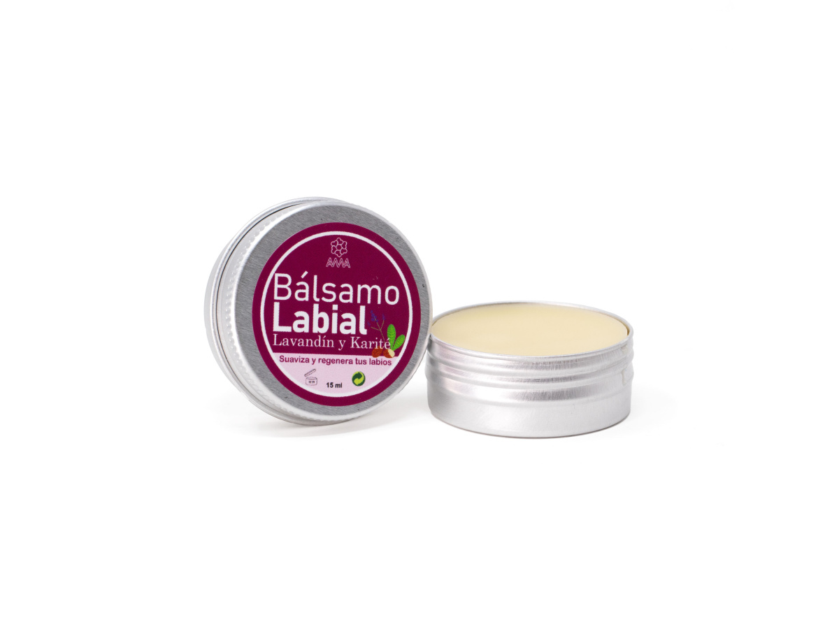 Bálsamo labial lavandín y karité